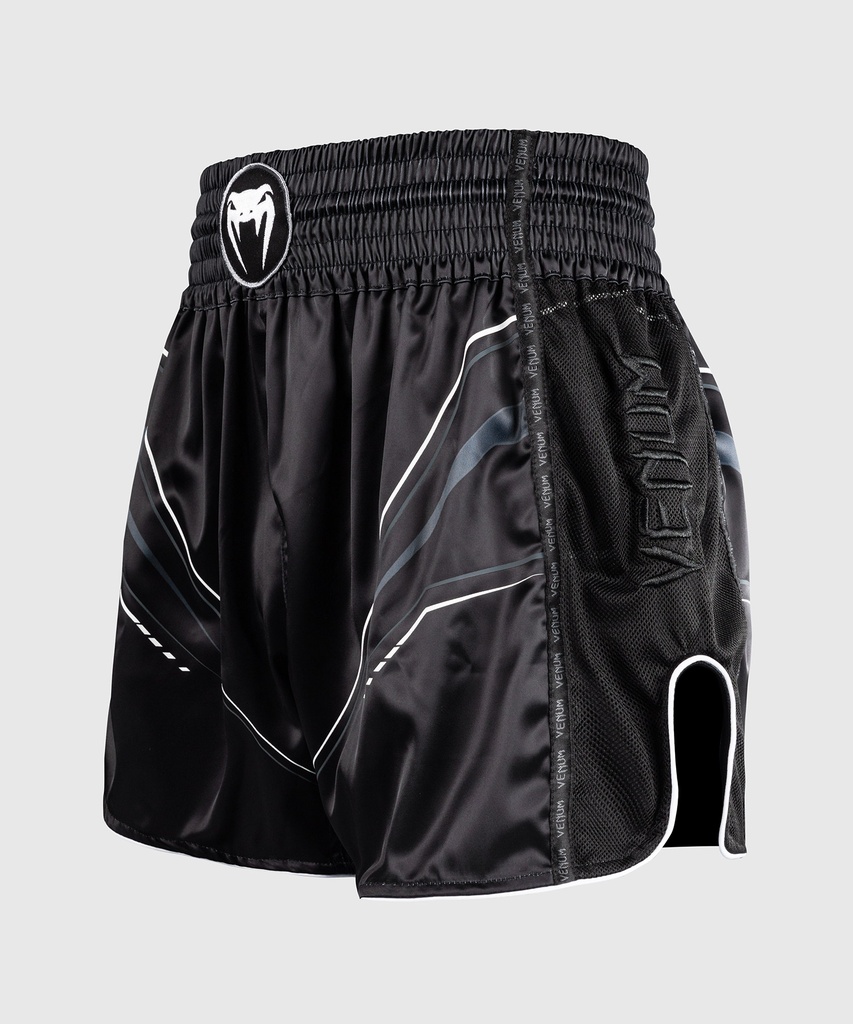 Venum Muay Thai Shorts Streamline, Schwarz-Weiss 2