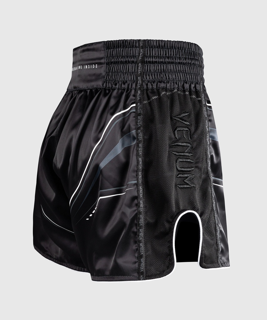 Venum Muay Thai Shorts Streamline, Schwarz-Weiss 4