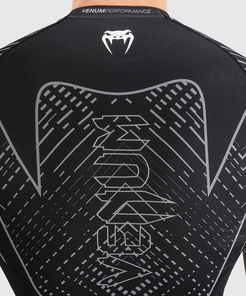 Venum Rash Guard Midnight Fury, Schwarz-Silber 6