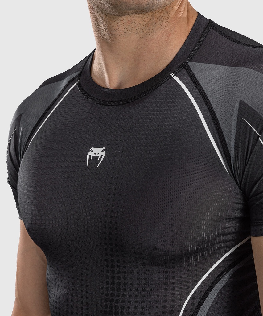 Venum Rash Guard Stealth, Schwarz-Weiss 6