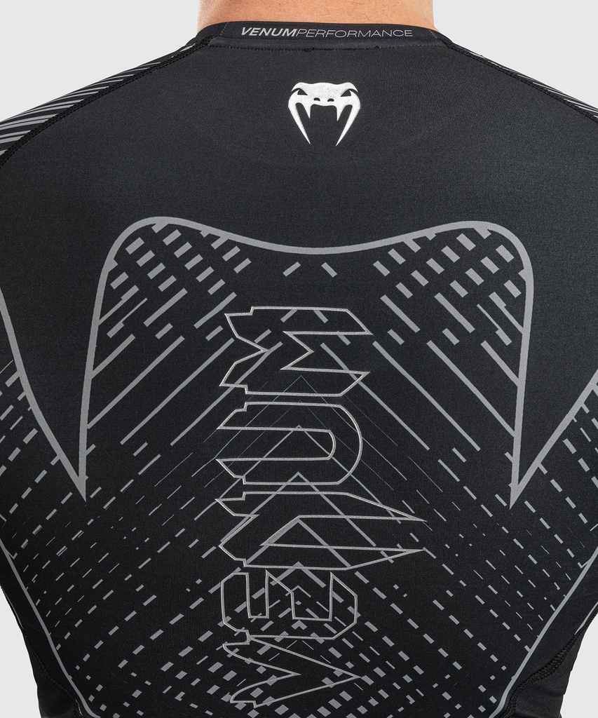 Venum Rash Guard Midnight Fury, Schwarz-Silber 7