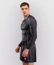Venum Rash Guard Stealth, Schwarz-Weiss 3