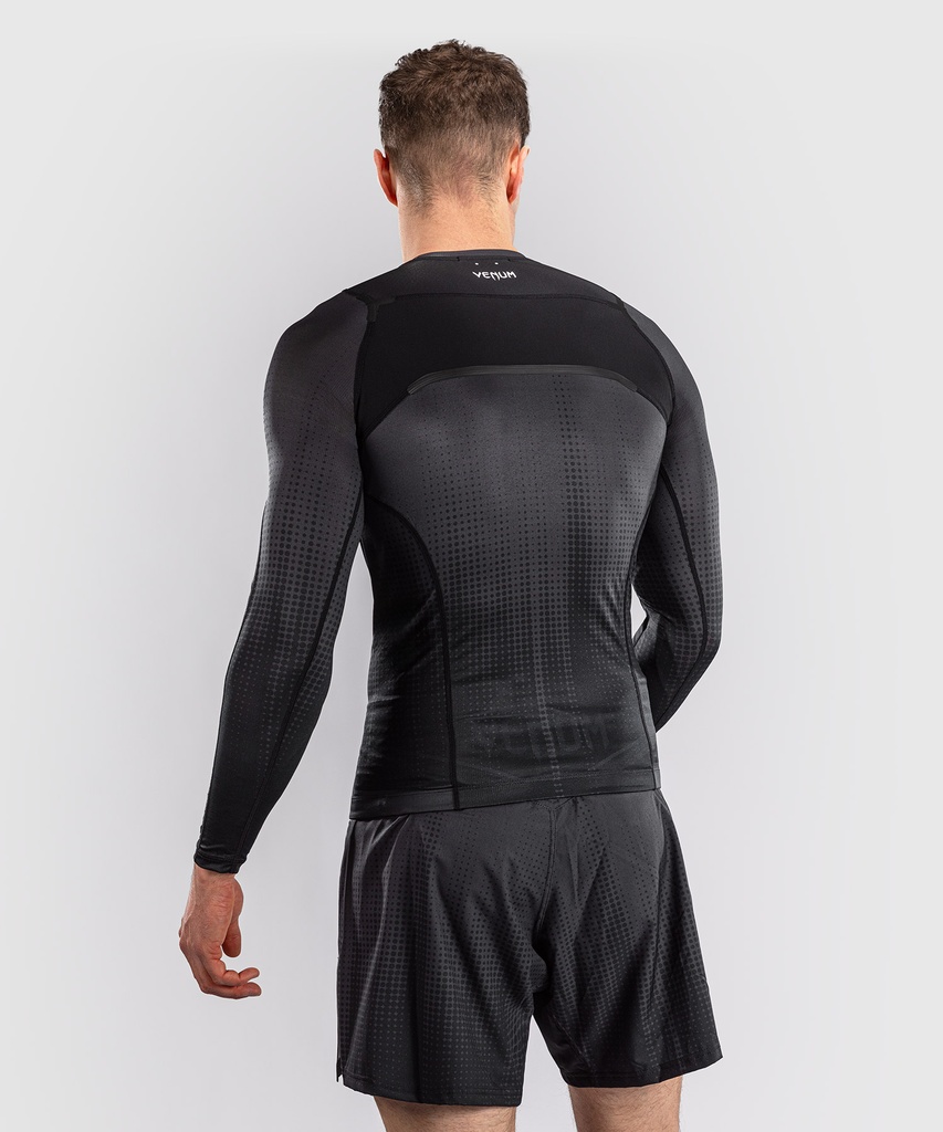 Venum Rash Guard Stealth, Schwarz-Weiss 4