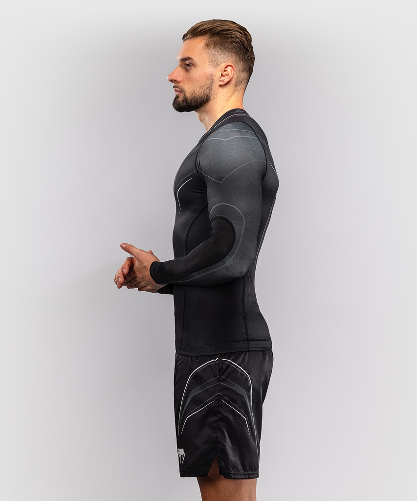Venum Rash Guard Streamline, Schwarz-Weiss 4
