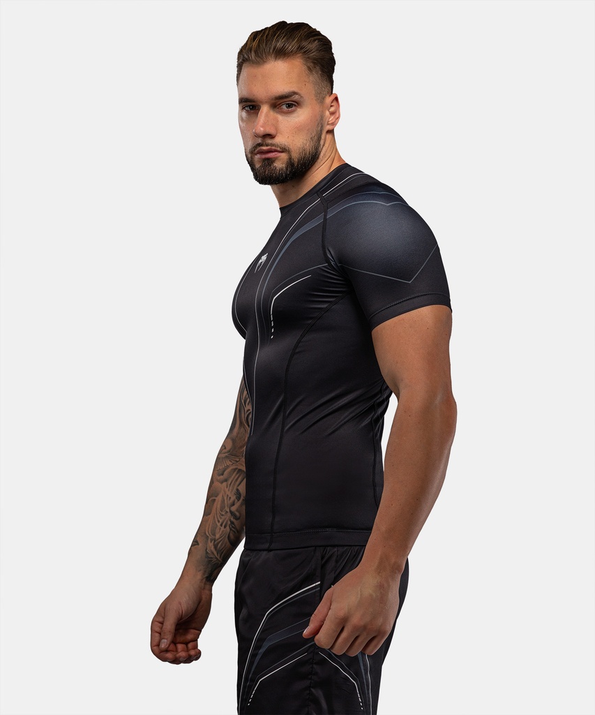 Venum Rash Guard Streamline, Schwarz-Weiss 4