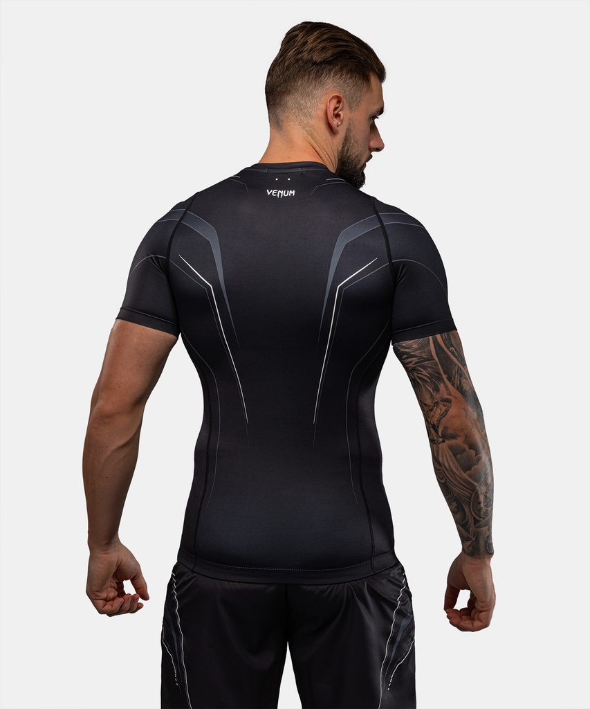 Venum Rash Guard Streamline, Schwarz-Weiss 5