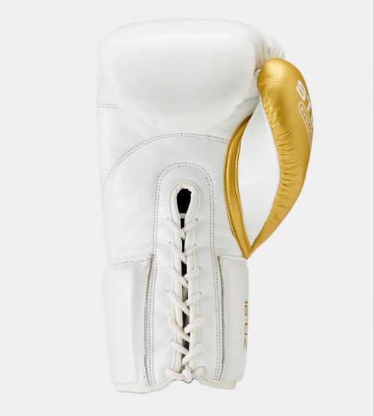 Sting Boxhandschuhe Pro Fight Evolution mit Schnürung, Weiß