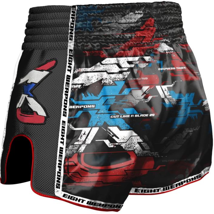 8Weapons Muay Thai Shorts Cut Like A Blade 2.0, Schwarz 2