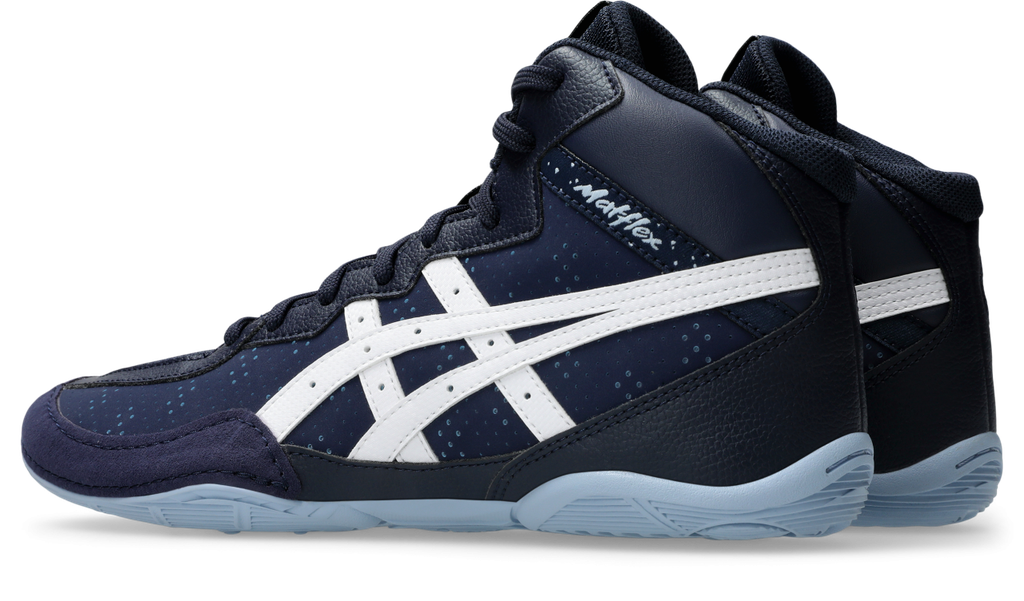 asics Ringerschuhe Matflex 8, Blau-Weiß 4