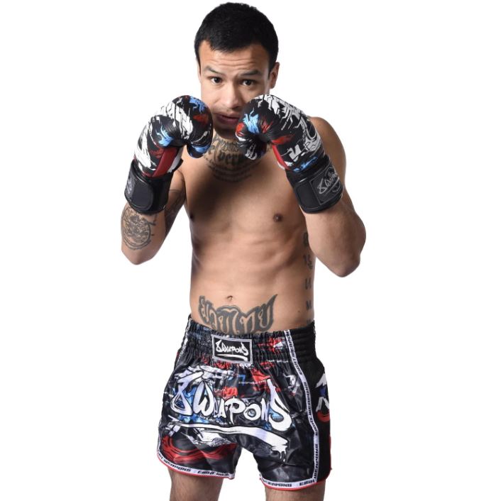 8Weapons Muay Thai Shorts Cut Like A Blade 2.0, Schwarz 3