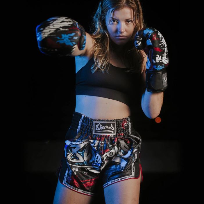 8Weapons Muay Thai Shorts Cut Like A Blade 2.0, Schwarz 5