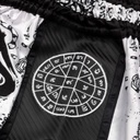 8Weapons Muay Thai Shorts Carbon Sak Yant Tigers, Weiß 4