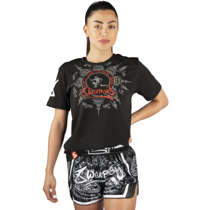 8Weapons Muay Thai T-Shirt Eight Ways Yant, Schwarz 6