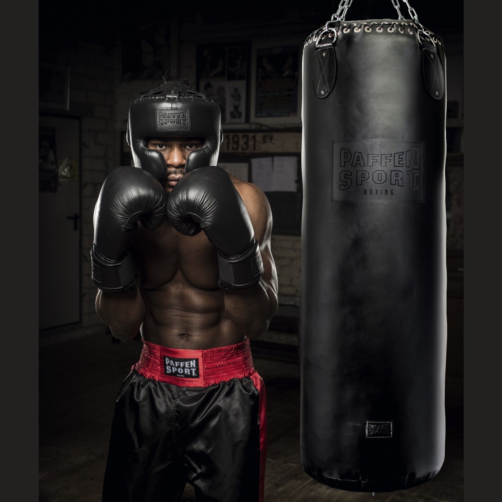 Paffen Sport Boxhandschuhe Black Logo, Schwarz 8