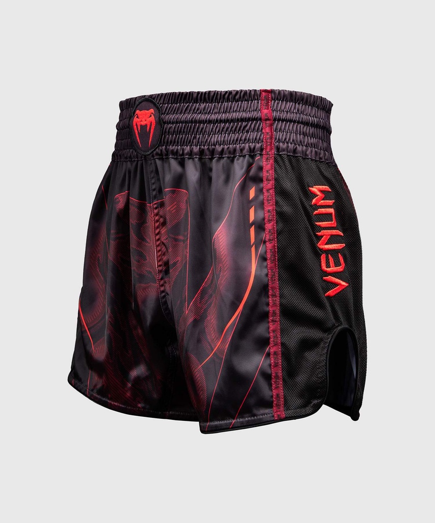 Venum Muay Thai Shorts Spectre, Schwarz-Rot 2