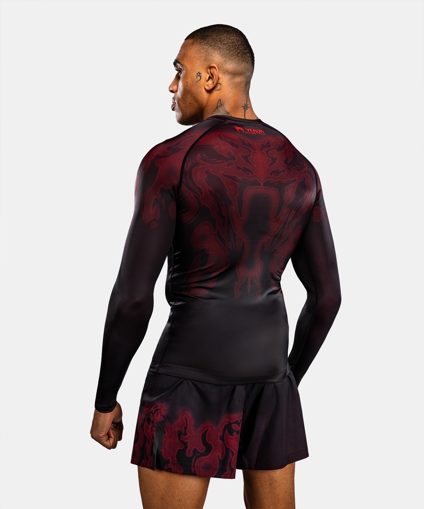 Venum Rash Guard Spectre, Schwarz-Rot 4