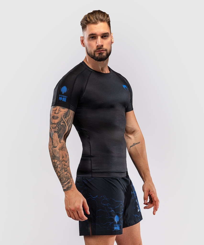 Venum Rash Guard Thunder Dragon, Schwarz-Blau 4