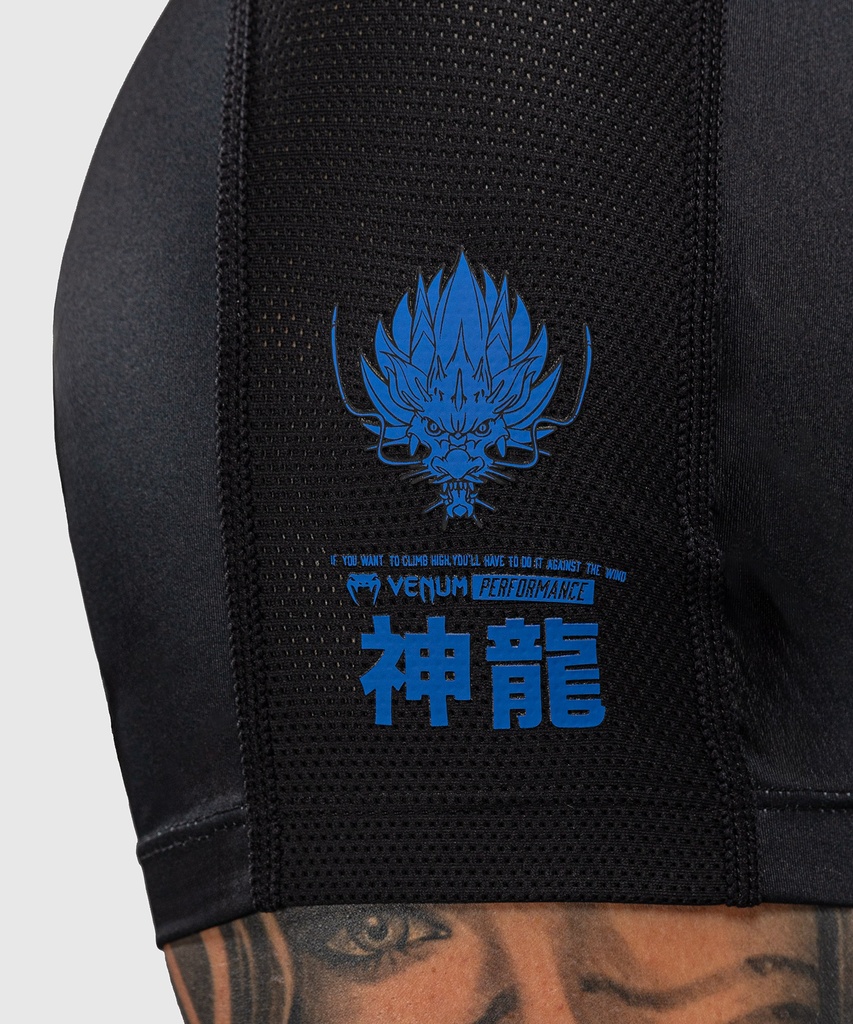 Venum Rash Guard Thunder Dragon, Schwarz-Blau 5