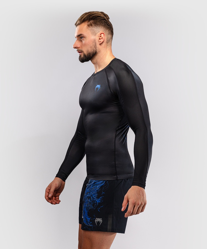 Venum Rash Guard Thunder Dragon, Schwarz-Blau 4