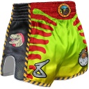 8Weapons Muay Thai Shorts Jurassic, Gelb 2
