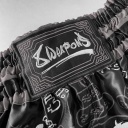 8Weapons Muay Thai Shorts 8 Ways Yant 2.0, Schwarz-Grau 3