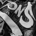8Weapons Muay Thai Shorts 8 Ways Yant 2.0, Schwarz-Grau 4