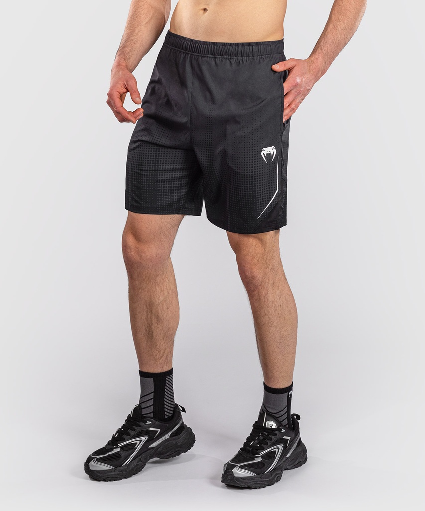Venum Training Shorts Stealth, Schwarz-Weiss 2