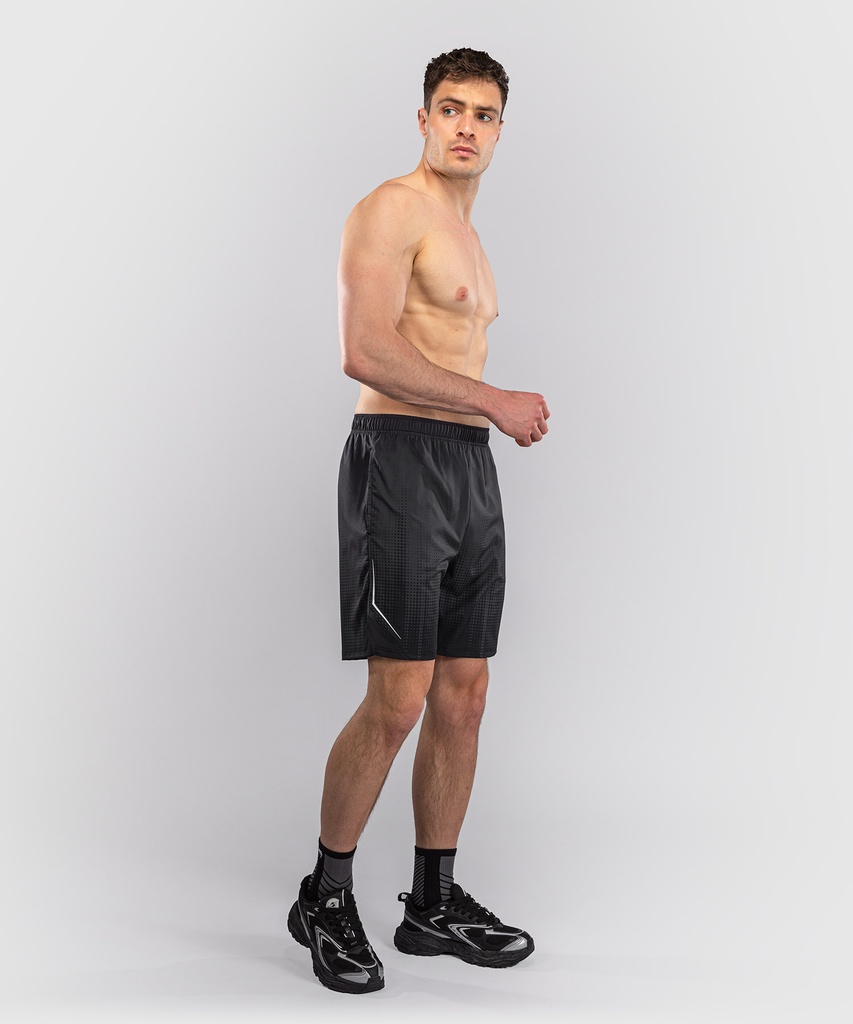 Venum Training Shorts Stealth, Schwarz-Weiss 3