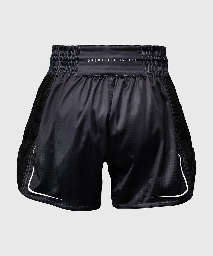 Venum Muay Thai Shorts Stealth, Schwarz-Weiss 4