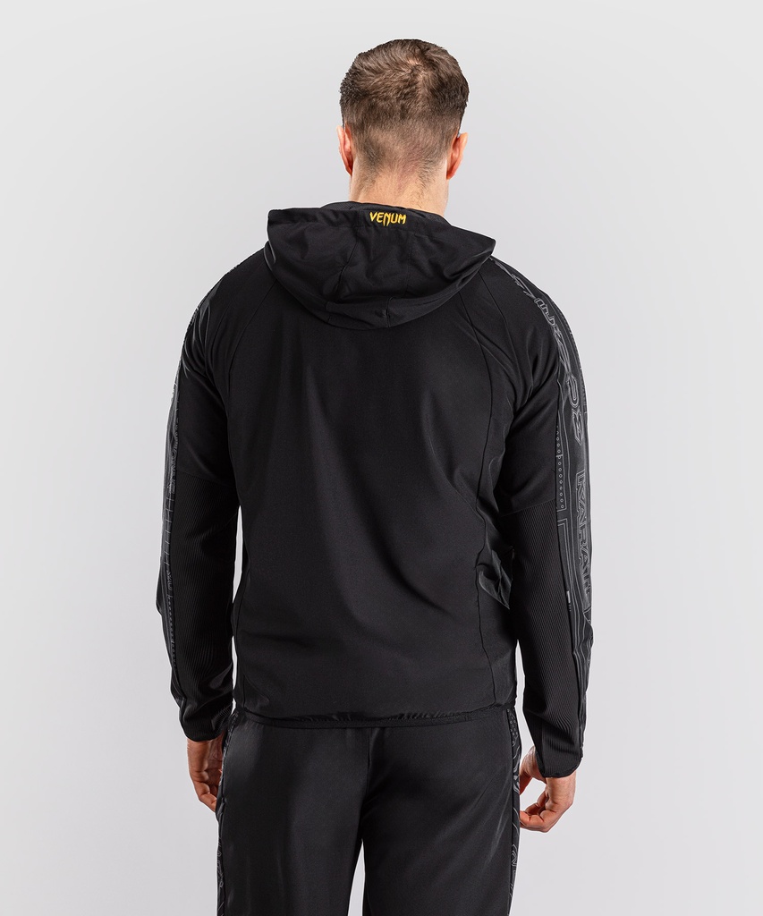 Venum Zip Hoodie Combat, Schwarz-Grau 5