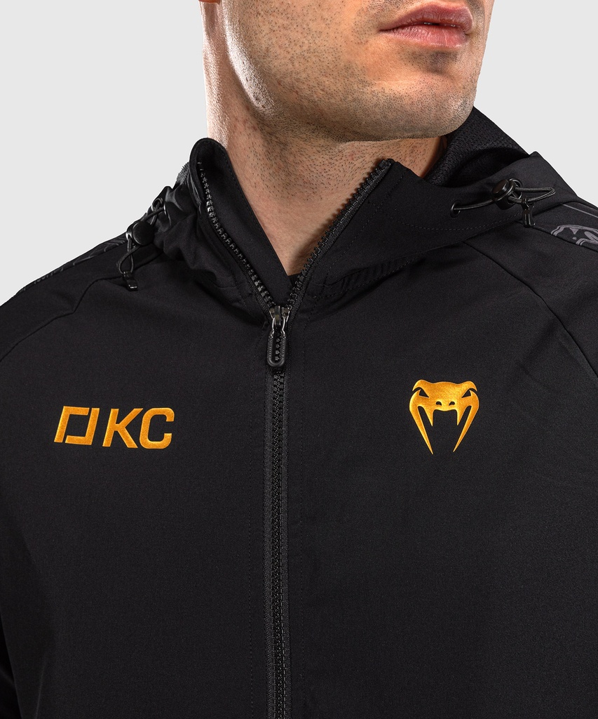 Venum Zip Hoodie Combat, Schwarz-Grau 6