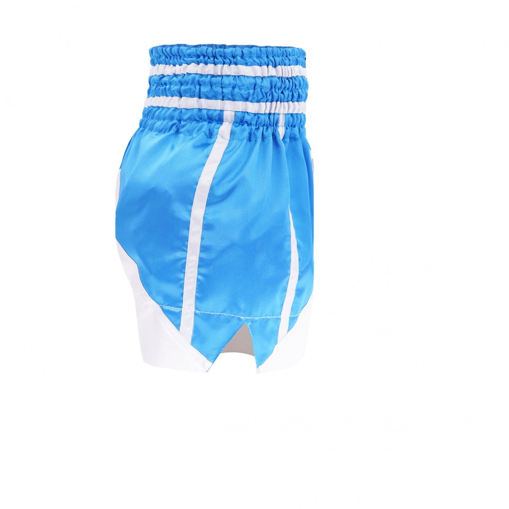 Top King Muay Thai Shorts TKTBS-243, Blau-Weiß 3