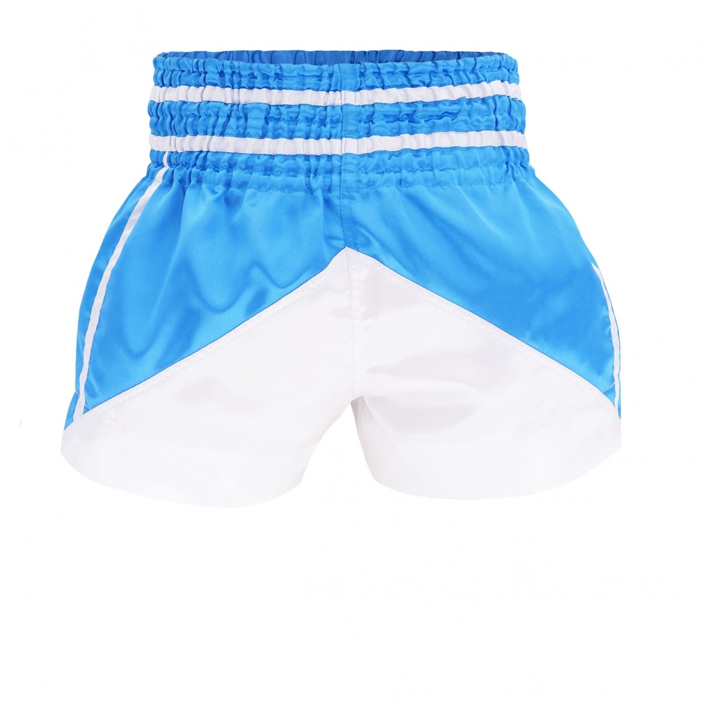 Top King Muay Thai Shorts TKTBS-243, Blau-Weiß 4
