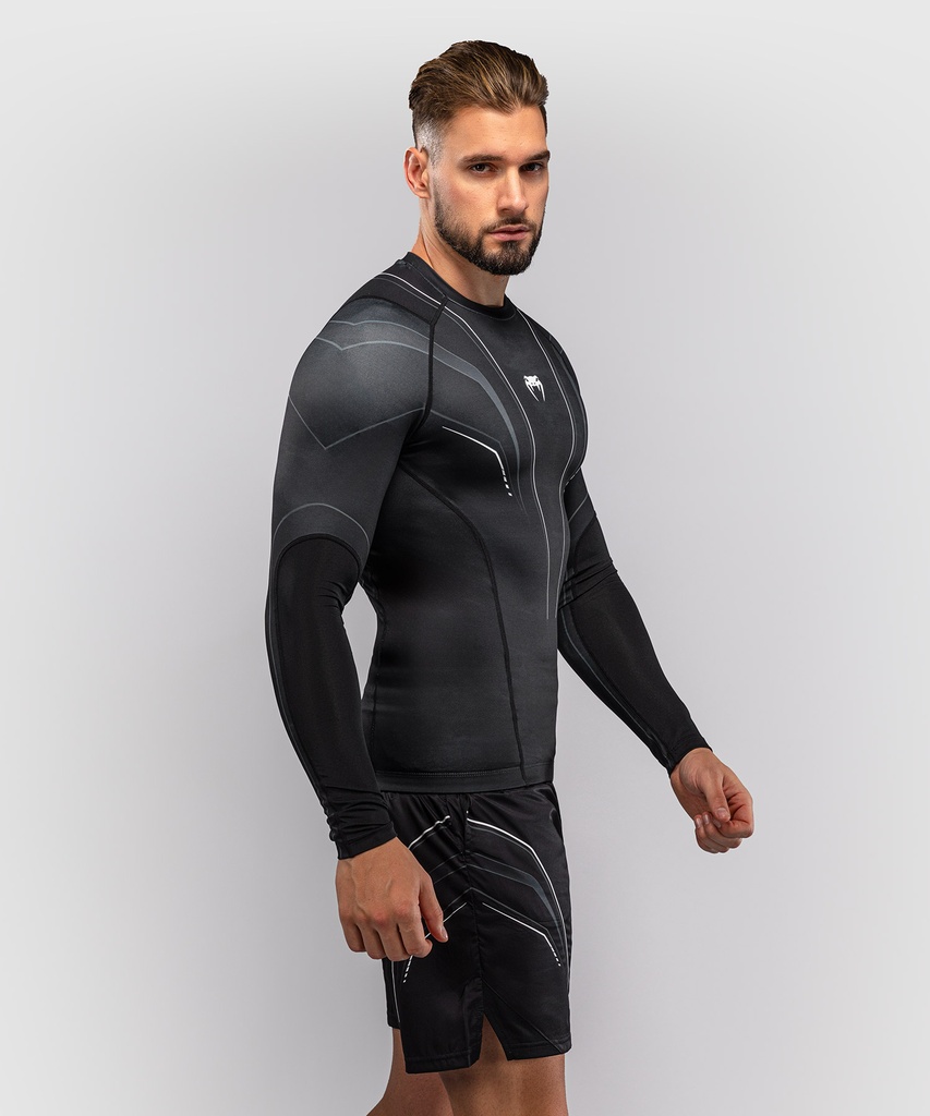 Venum Rash Guard Streamline, Schwarz-Weiss 3