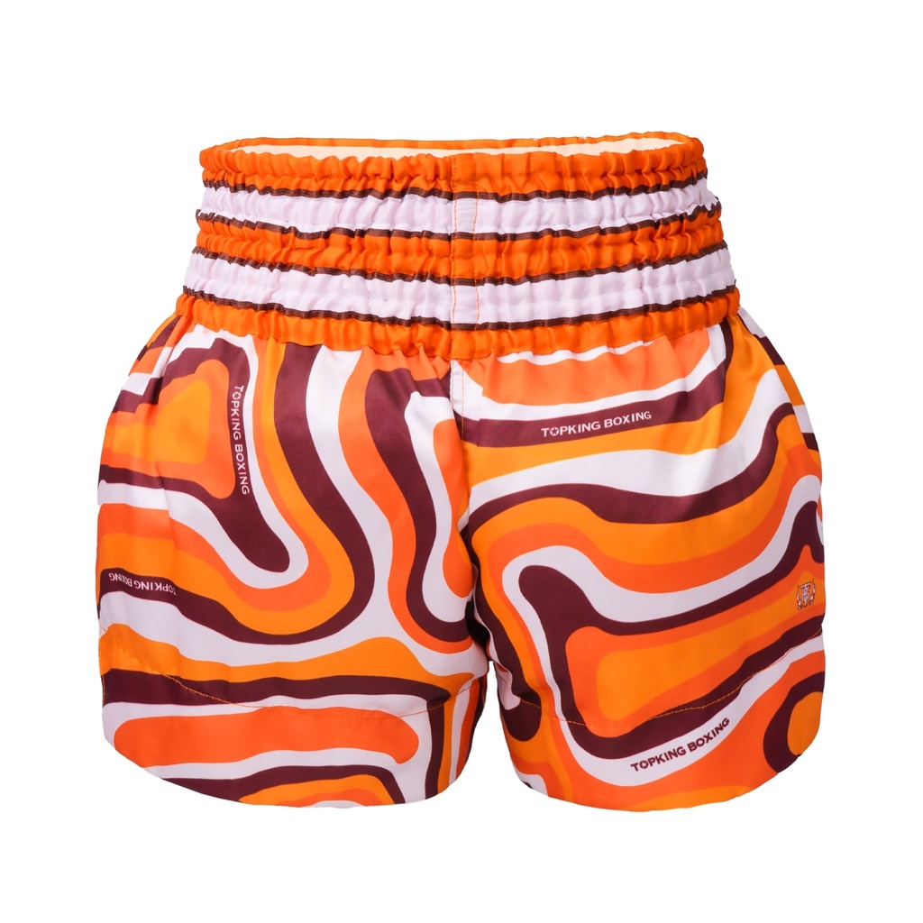 Top King Muay Thai Shorts TKTBS-251, Orange 2