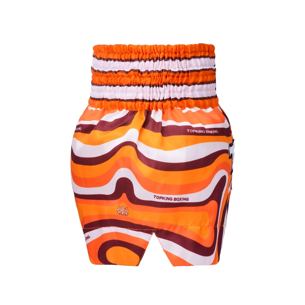Top King Muay Thai Shorts TKTBS-251, Orange 3