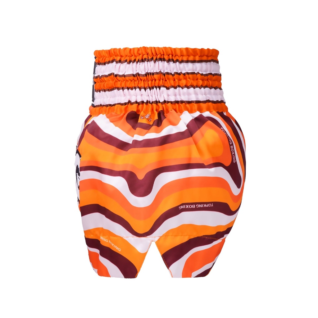 Top King Muay Thai Shorts TKTBS-251, Orange 4