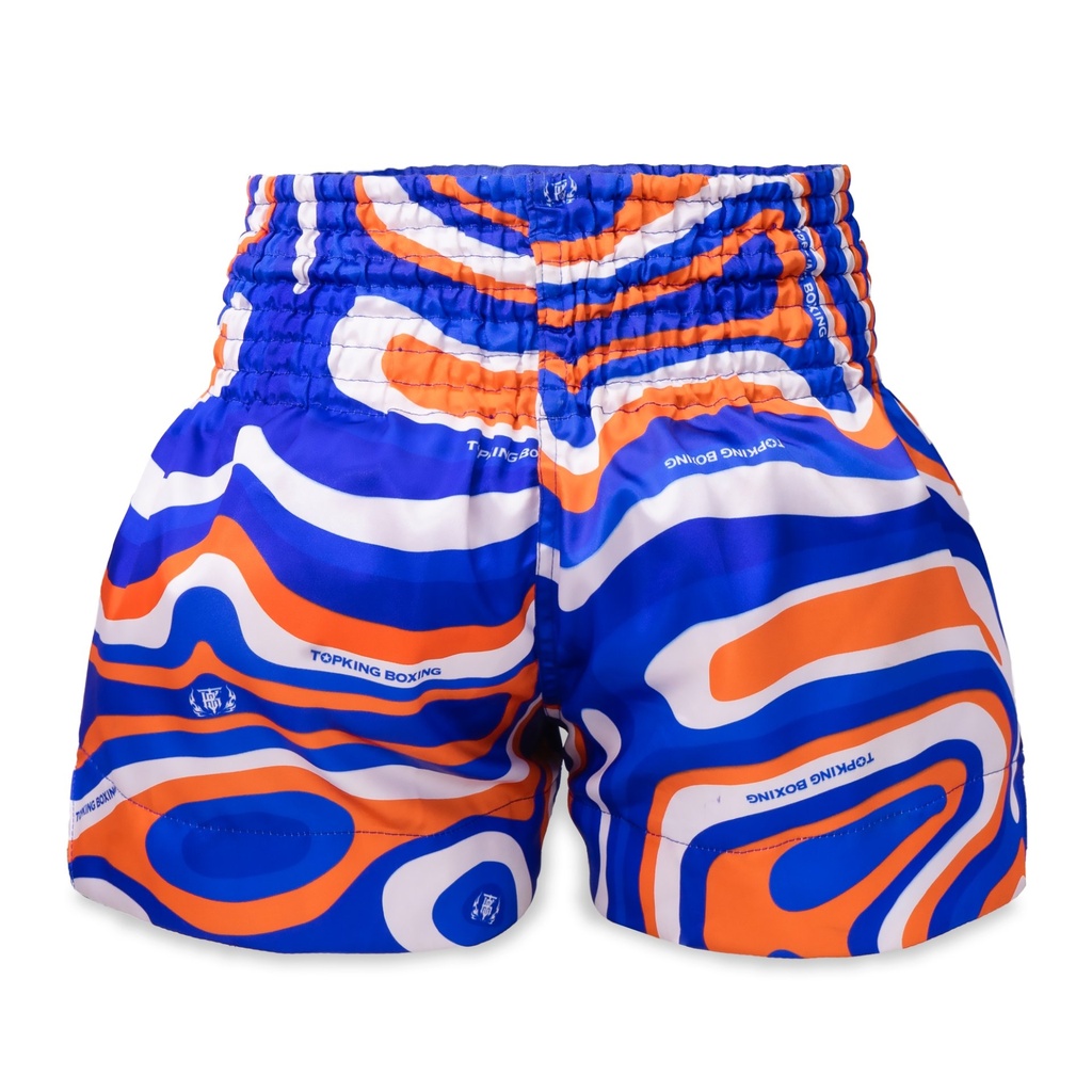 Top King Muay Thai Shorts TKTBS-252, Blau 2