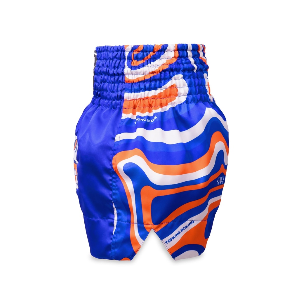 Top King Muay Thai Shorts TKTBS-252, Blau 3