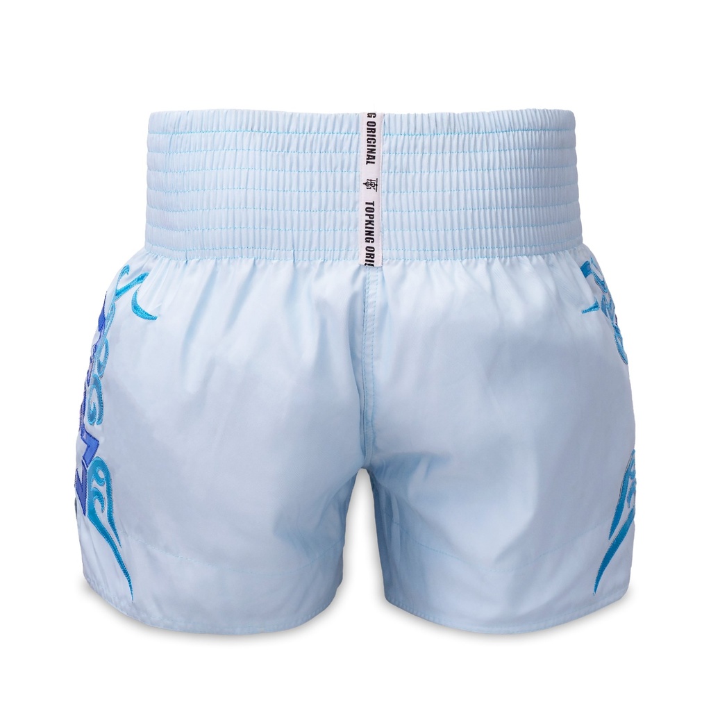 Top King Muay Thai Shorts TKTBS-256, Weiß 2