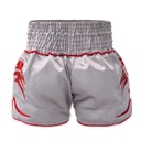 Top King Muay Thai Shorts TKTBS-266, Grau-Rot 2