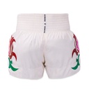 Top King Muay Thai Shorts TKTBS-272, Weiss 2