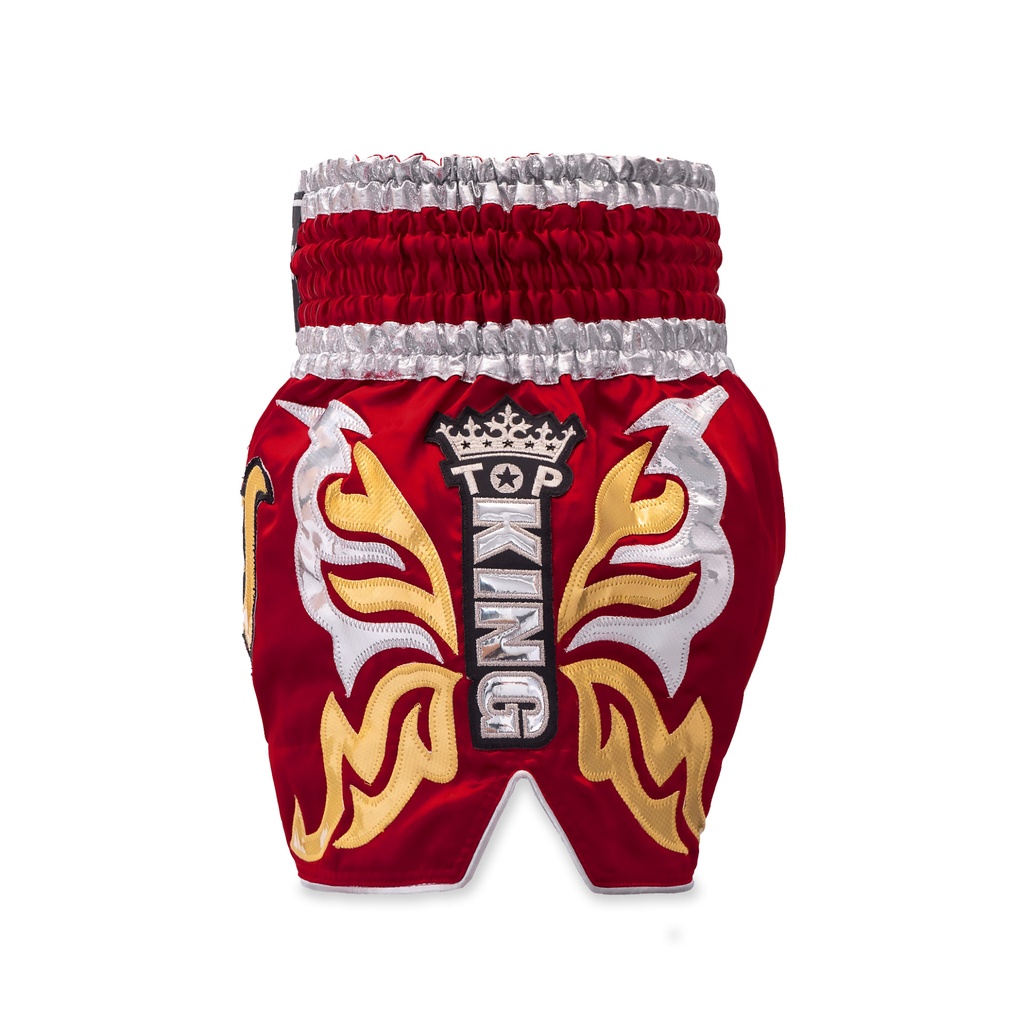 Top King Muay Thai Shorts TKTBS-273, Rot 3