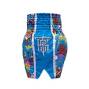 Top King Muay Thai Shorts X Puck, Blau 2