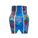 Top King Muay Thai Shorts X Puck, Blau 3