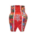 Top King Muay Thai Shorts X Puck, Rot 3