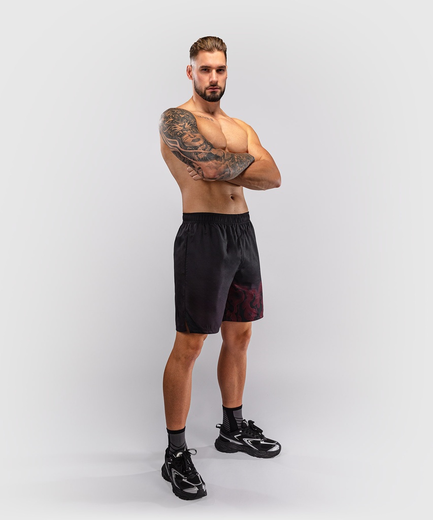 Venum Training Shorts Spectre, Schwarz-Rot 2