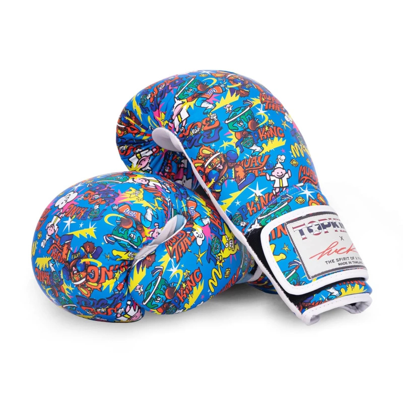 Top King Boxhandschuhe X Puck, Blau 2
