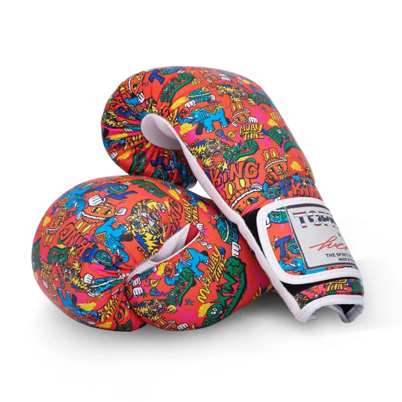 Top King Boxhandschuhe X Puck, Rot 2