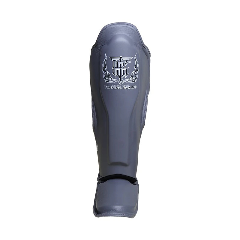 Top King Schienbeinschoner Pro Leder, Dunkelgrau 2